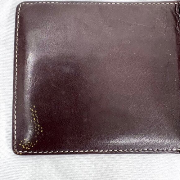 Set: DunHill Back leatherPouch Hold Key & Yuki Torri Wallet Bifold Brown (64) - Picture 11 of 12